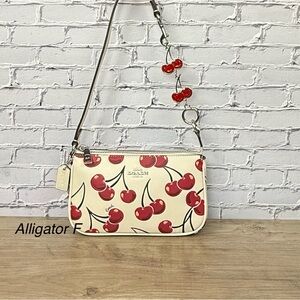 NWT Coach White and Red Nolita 19With Cherry Print free unbranded extender CZ012